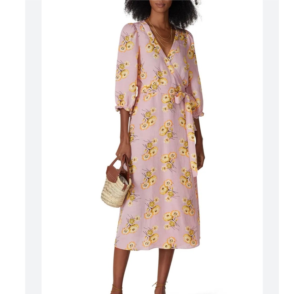 Madewell wrap floral print dress